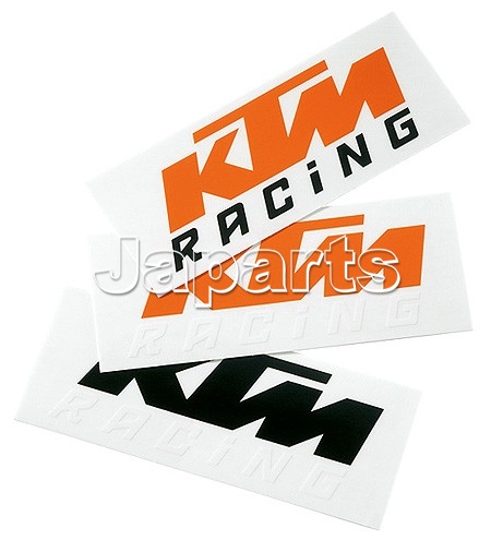 KTM Sticker Zwart/Wit 8,4 cm x 3,4 cm