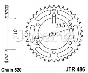 JT Rear Sprocket 486.47