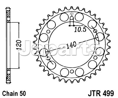 JT Rear Sprocket 499.48