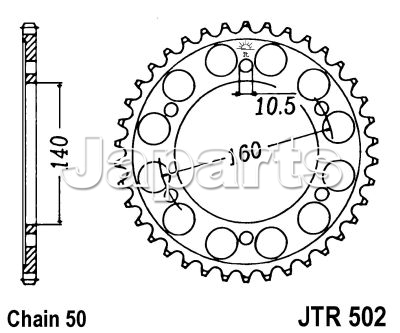 JT Rear Sprocket 502.42