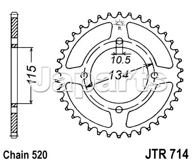 JT Rear Sprocket 714.50