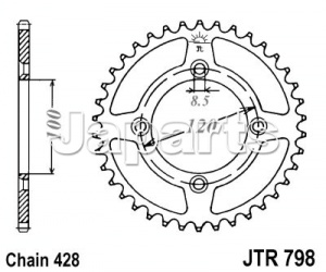 JT Rear Sprocket 798.50