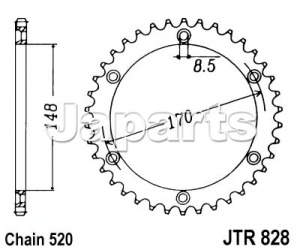 JT Rear Sprocket 828.47