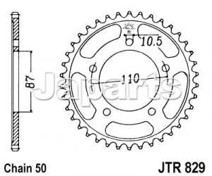 JT Rear Sprocket 829.44