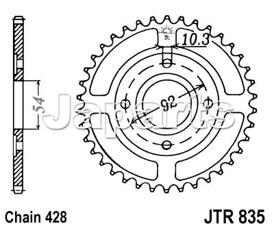 JT Rear Sprocket 835.47