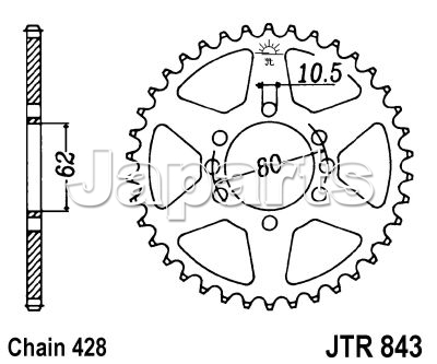 JT Rear Sprocket 843.50