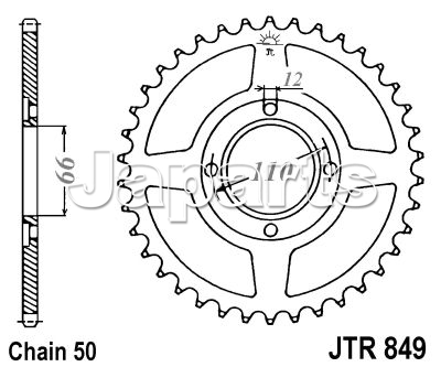 JT Rear Sprocket 849.38