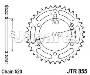 JT Rear Sprocket 855.45