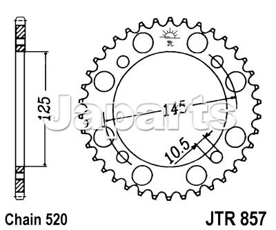 JT Rear Sprocket 857.39