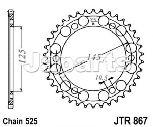 JT Rear Sprocket 867.42