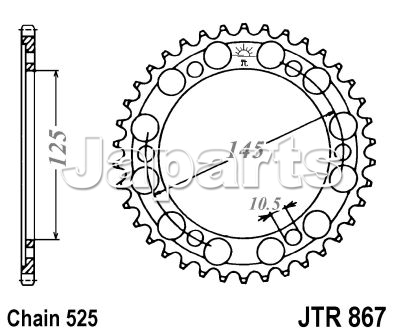 JT Rear Sprocket 867.44