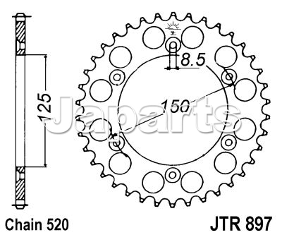 JT Rear Sprocket 897.40